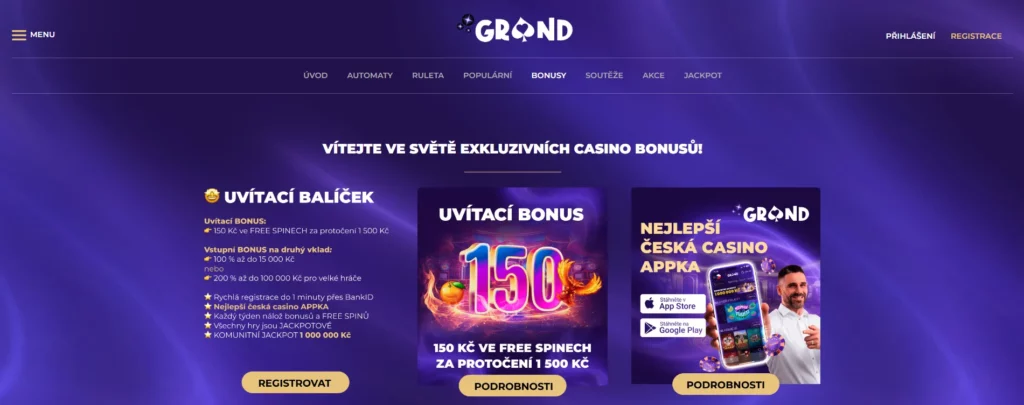 Grandwin Casino: Atraktivní Uvítací Bonusy a Promo Nabídky